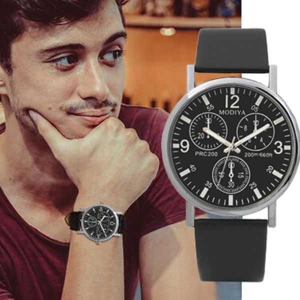 men's watches three eye quartz watch blue glass belt men black digital dial business male clock a5 wristwatches, Slivery;brown
men's watches three eye quartz watch blue glass belt men black digital dial business male clock a5 wristwatches, Slivery;brown
