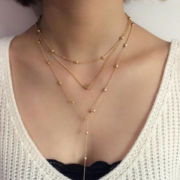 chokers bohemian pendants long choker necklaces for women gold silver color heart fashion multilayer chains collar jewelry, Golden;silver
chokers bohemian pendants long choker necklaces for women gold silver color heart fashion multilayer chains collar jewelry, Golden;silver
