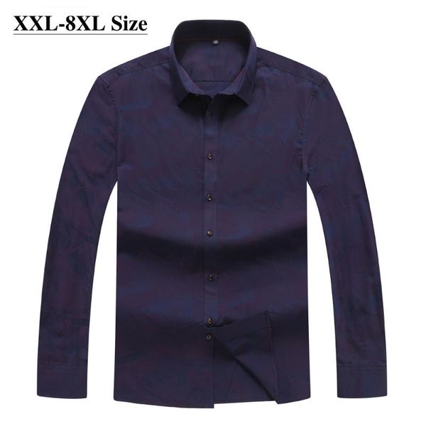 plus size 6xl 7xl 8xl brand men's long-sleeved floral shirt fat male loose business casual jacquard blue red shirts, White;black
plus size 6xl 7xl 8xl brand men's long-sleeved floral shirt fat male loose business casual jacquard blue red shirts, White;black