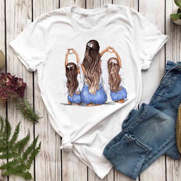women's t-shirt women t-shirts 90s fashion mom mother daughter printing mama cartoon ladies print graphic t lady shirt female, White
women's t-shirt women t-shirts 90s fashion mom mother daughter printing mama cartoon ladies print graphic t lady shirt female, White
