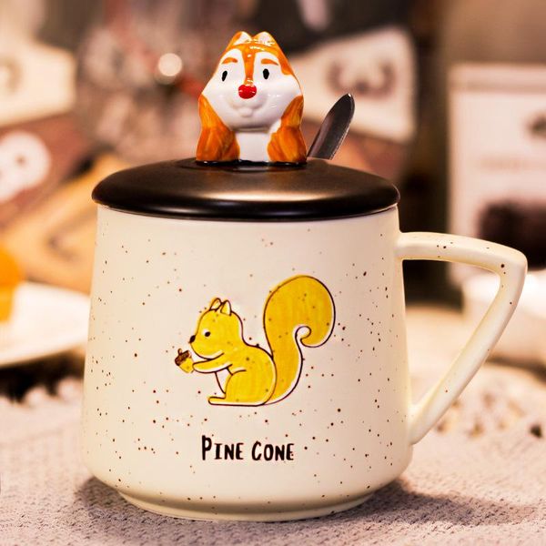 mugs yjbd ceramic mug cute squirrel girl with cover scoop hand-painted water breakfast coffee cartoon office small fresh
mugs yjbd ceramic mug cute squirrel girl with cover scoop hand-painted water breakfast coffee cartoon office small fresh