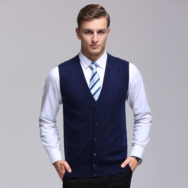 fashion brand sweater men cardigan sleeveless slim fit jumpers knitwear vest winter korean style casual men clothes, White;black
fashion brand sweater men cardigan sleeveless slim fit jumpers knitwear vest winter korean style casual men clothes, White;black