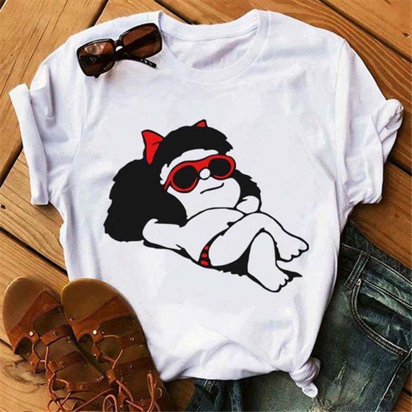 lovely mafalda printed summer women casual harajuku short sleeve ladies kawaii cartoon female tee, White
lovely mafalda printed summer women casual harajuku short sleeve ladies kawaii cartoon female tee, White