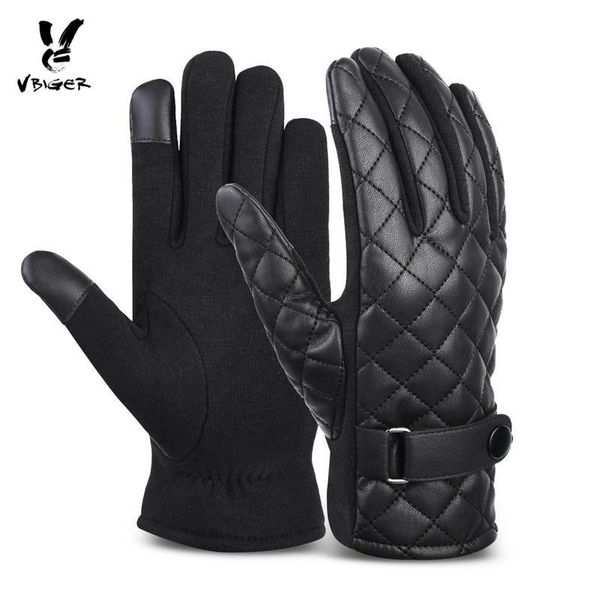 fingerless gloves vbiger men winter pu leather warm warp-knitted velvet touch screen mittens, Blue;gray
fingerless gloves vbiger men winter pu leather warm warp-knitted velvet touch screen mittens, Blue;gray