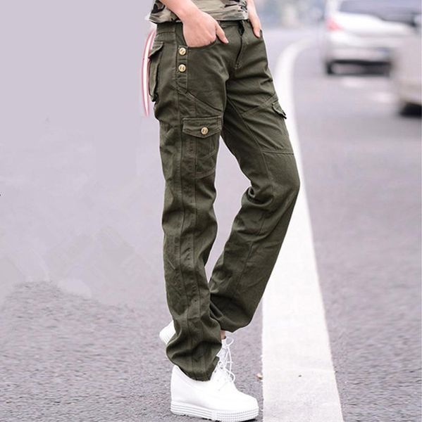 military cotton cargo spring casual women pants loose trousers army green plus size solid camouflage females clothing, Black;white
military cotton cargo spring casual women pants loose trousers army green plus size solid camouflage females clothing, Black;white