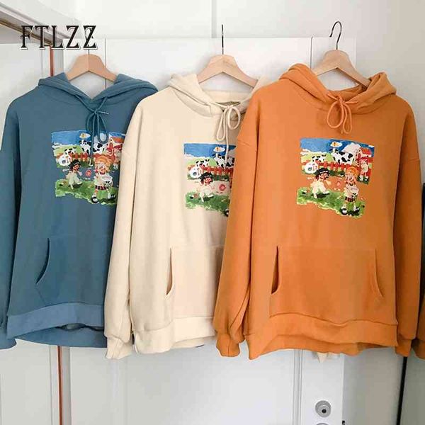 spring autumn sweatshirt women causal hooded cute cartoon printed loose hoodies winter woman pullover harajuku warm outerwear 210602, Black
spring autumn sweatshirt women causal hooded cute cartoon printed loose hoodies winter woman pullover harajuku warm outerwear 210602, Black