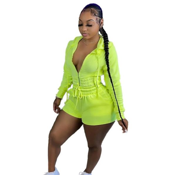 women's tracksuits 2021 ins summer casual fashion women slim street sporty solid color hooded collar shorts two-piece set, Gray
women's tracksuits 2021 ins summer casual fashion women slim street sporty solid color hooded collar shorts two-piece set, Gray