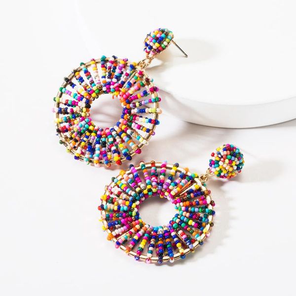 latest large round hollow alloy seed beads earring women female europen colorful big statement earrings jewelry for girls, Silver
latest large round hollow alloy seed beads earring women female europen colorful big statement earrings jewelry for girls, Silver