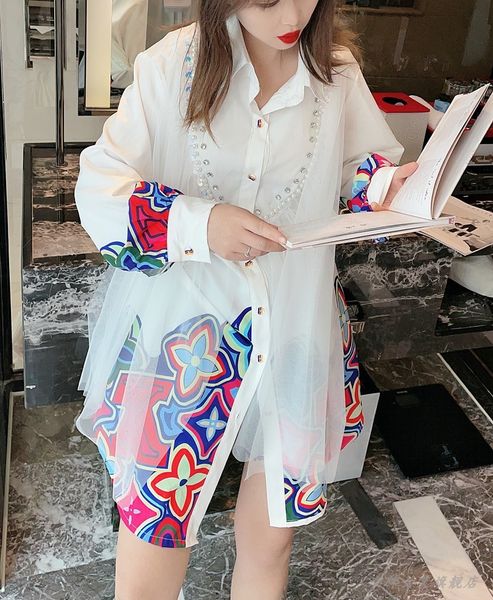 women's blouses & shirts female design shirt spring and summer frizzy crochet western seam 73oo, White
women's blouses & shirts female design shirt spring and summer frizzy crochet western seam 73oo, White