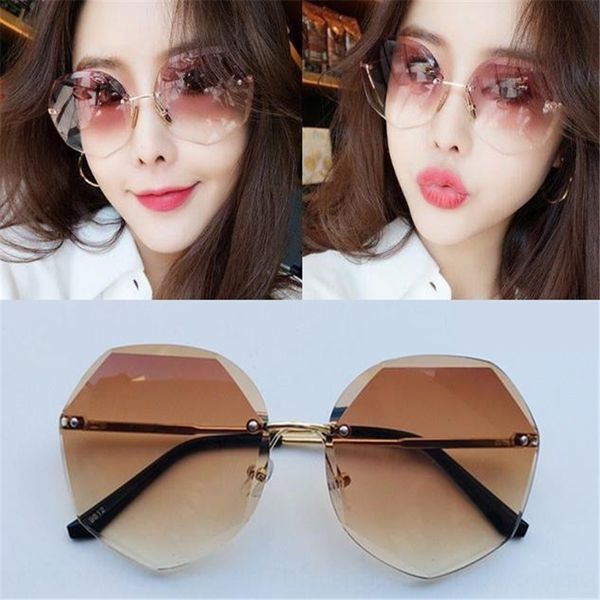 9vtw polygon frameless eyeglass women's sunglasses korean cut edge gradient sunglasses tide ocean piece cycling fashion uv outdoor protecti, White;black
9vtw polygon frameless eyeglass women's sunglasses korean cut edge gradient sunglasses tide ocean piece cycling fashion uv outdoor protecti, White;black