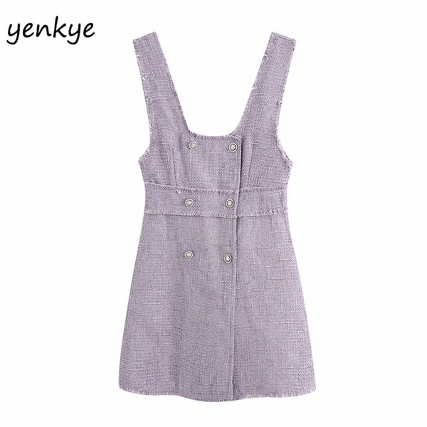 tank autumn dress women vintage tweed female sleeveless square neck frayed edge a-line mini short vestido 210514, Black;gray
tank autumn dress women vintage tweed female sleeveless square neck frayed edge a-line mini short vestido 210514, Black;gray