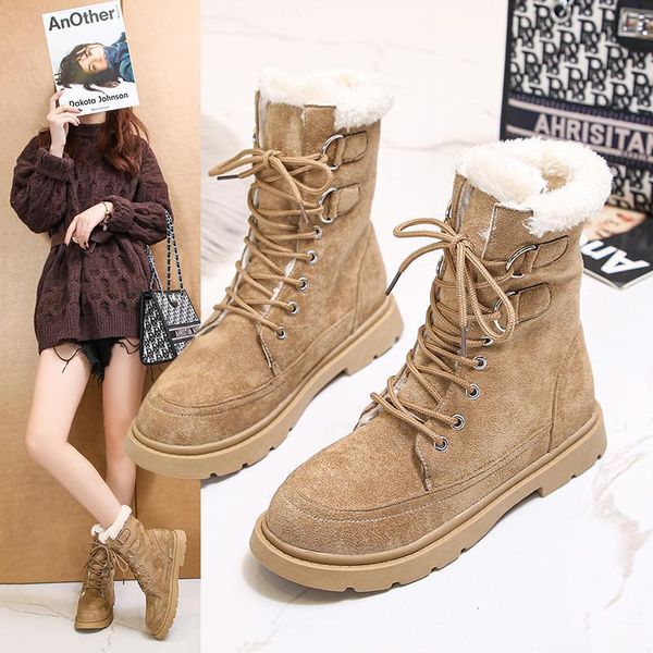 boots women warm ankle fashion thick sole casual shoes winter short snow footwear size 35-40 wool, Black
boots women warm ankle fashion thick sole casual shoes winter short snow footwear size 35-40 wool, Black