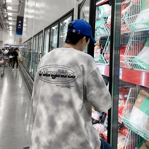 men's t-shirts tie dyed korean short sleeve t-shirt loose trend versatile 5-sleeve summer hong kong style couple's clothes fried s, White;black
men's t-shirts tie dyed korean short sleeve t-shirt loose trend versatile 5-sleeve summer hong kong style couple's clothes fried s, White;black