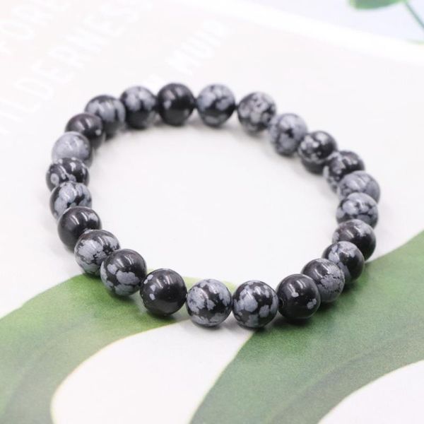 charm bracelets fashion bracelet natural stone snowflake obsidian yoga for men women friend gift strand bangle jewelry 7.5" b187, Golden;silver 
charm bracelets fashion bracelet natural stone snowflake obsidian yoga for men women friend gift strand bangle jewelry 7.5" b187, Golden;silver