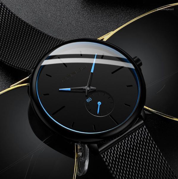 wristwatches fashion man watches crrju ultra thin luxury quartz watch men 2021 casual slim mesh belt waterproof sport relogio masculino, Slivery;brown
wristwatches fashion man watches crrju ultra thin luxury quartz watch men 2021 casual slim mesh belt waterproof sport relogio masculino, Slivery;brown