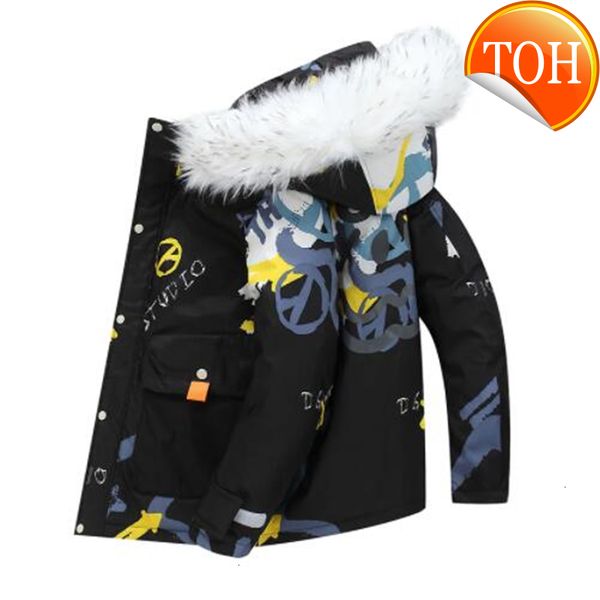 short 2021 men's down jacket style winter trend hooded coats new clothes for lovers are thicker and warmer, Black 
short 2021 men's down jacket style winter trend hooded coats new clothes for lovers are thicker and warmer, Black