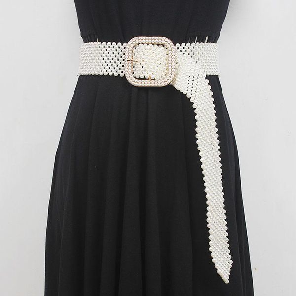 belts seebeautiful man-made white pearl woven hollow long wide belt square pin buckle girdle fashion 2021 summer women e722, Black;brown
belts seebeautiful man-made white pearl woven hollow long wide belt square pin buckle girdle fashion 2021 summer women e722, Black;brown