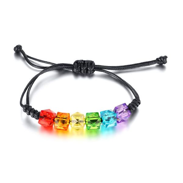 charm bracelets 2021 fashion rainbow plastic colorful beads wax rope adjustable length braided personalized bracelet suitable for couples, Golden;silver
charm bracelets 2021 fashion rainbow plastic colorful beads wax rope adjustable length braided personalized bracelet suitable for couples, Golden;silver