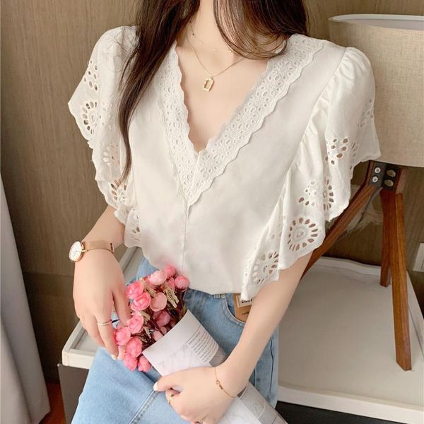 women's blouses & shirts european station in summer 2021 with foreign style design, White
women's blouses & shirts european station in summer 2021 with foreign style design, White