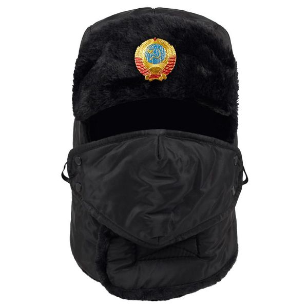 berets 2021 winter soviet logo warm hat outdoor windproof cold padded hats autumn and plus velvet fashion lei feng cap, Blue;gray
berets 2021 winter soviet logo warm hat outdoor windproof cold padded hats autumn and plus velvet fashion lei feng cap, Blue;gray