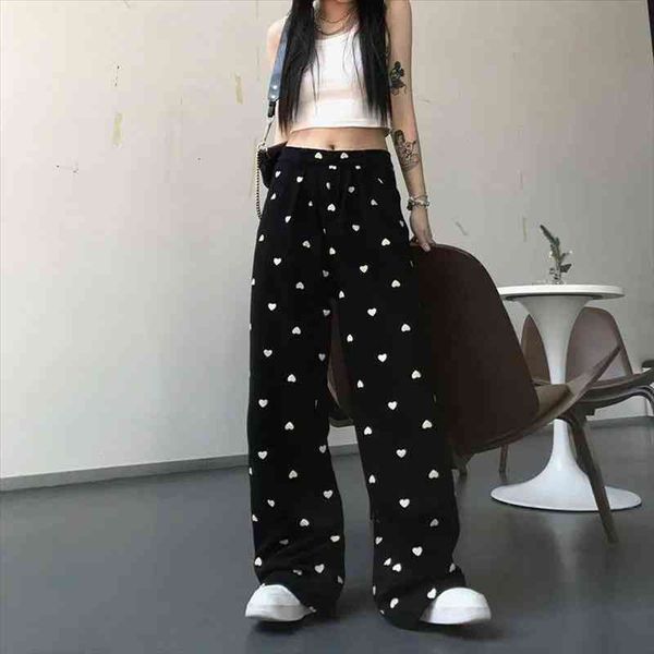 harajuku print wide leg pant summer fashion trousers women high waist streetwear casual loose black pants women, Black;white
harajuku print wide leg pant summer fashion trousers women high waist streetwear casual loose black pants women, Black;white