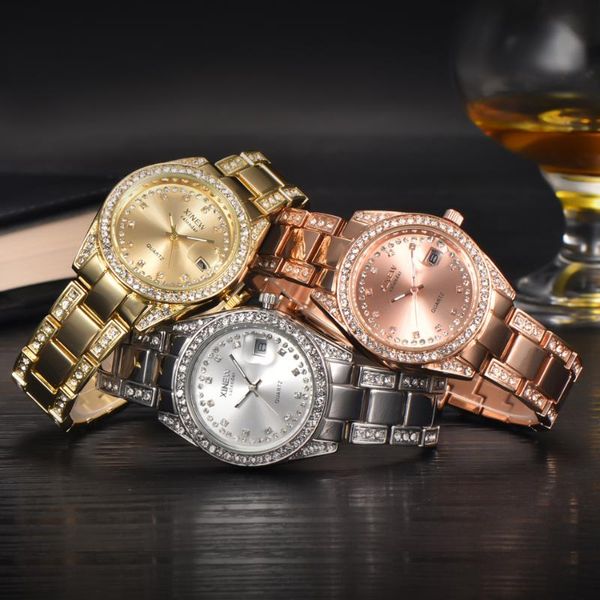 wristwatches xi 2021 luxury gold watches women steel date wristwatch lady dress relojes rhinestone quartz montres marque de luxe, Slivery;brown
wristwatches xi 2021 luxury gold watches women steel date wristwatch lady dress relojes rhinestone quartz montres marque de luxe, Slivery;brown