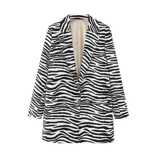 streetwear women zebra stripes print coats fashion ladies single button blazers causal female chic pocket jackets 210430, White;black
streetwear women zebra stripes print coats fashion ladies single button blazers causal female chic pocket jackets 210430, White;black