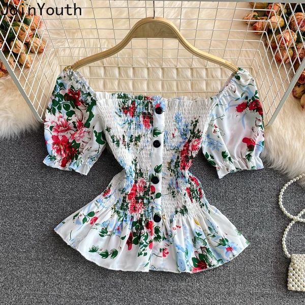 women's blouses & shirts joinyouth 2021 blouse women summer folds floral slash neck off shoulder ruffles sweet chiffon blusas de, White
women's blouses & shirts joinyouth 2021 blouse women summer folds floral slash neck off shoulder ruffles sweet chiffon blusas de, White