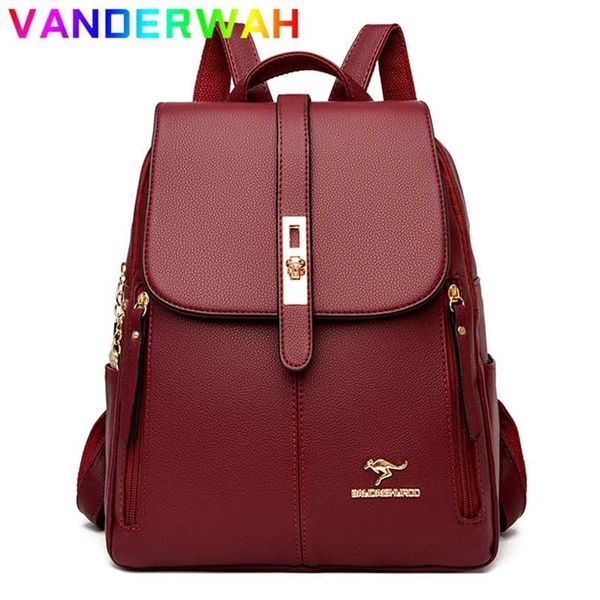 genuine brand women leather backpack female back pack for girls school bags travel bagpack ladies bookbag rucksack 211215
genuine brand women leather backpack female back pack for girls school bags travel bagpack ladies bookbag rucksack 211215