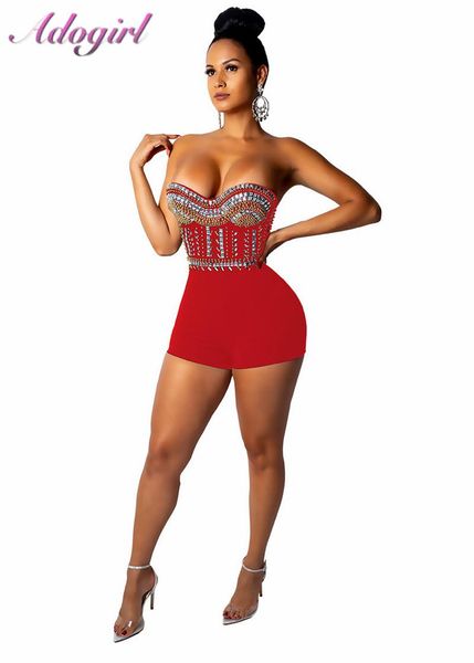 adogirl sparkle diamonds sequins strapless bodycon jumpsuit women playsuit night party club rompers female outfits overalls women's jum, Black;white
adogirl sparkle diamonds sequins strapless bodycon jumpsuit women playsuit night party club rompers female outfits overalls women's jum, Black;white