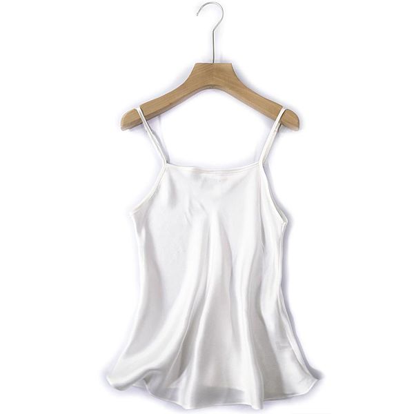 women's tanks & camis 2021 100% silk tank short vest women summer white loose selling
women's tanks & camis 2021 100% silk tank short vest women summer white loose selling