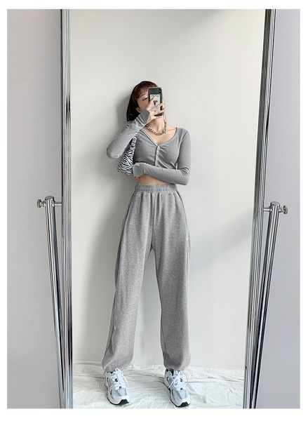 women's pants & capris women jogging sweatpants baggy sports gray jogger casual high waist sweat trousers for female, Black;white
women's pants & capris women jogging sweatpants baggy sports gray jogger casual high waist sweat trousers for female, Black;white