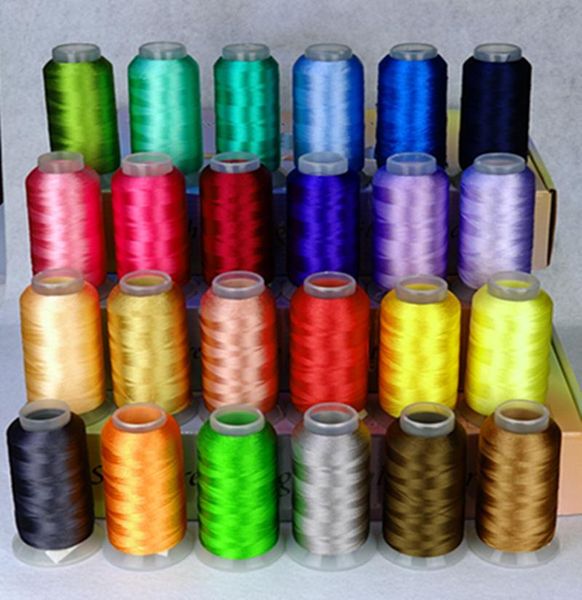 yarn simthread machine embroidery thread rayon 24 colors for sewing and machines, Black;white
yarn simthread machine embroidery thread rayon 24 colors for sewing and machines, Black;white