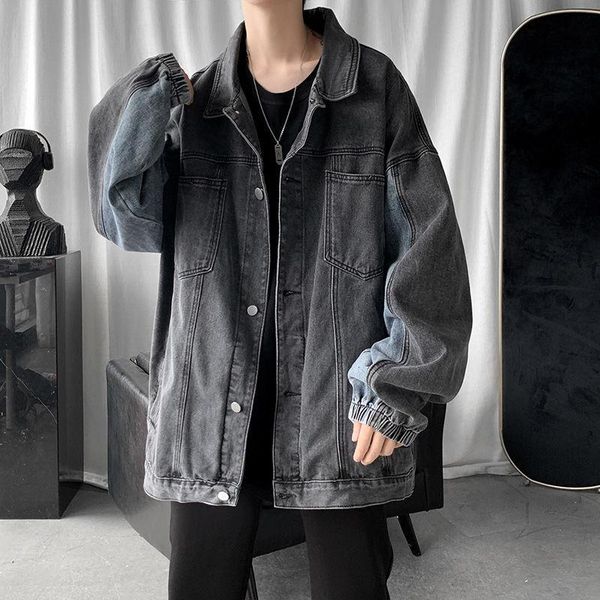 men's jackets autumn blue/gray denim jacket fashion retro multi-pocket tooling mens streetwear loose hip-hop bomber men, Black;brown
men's jackets autumn blue/gray denim jacket fashion retro multi-pocket tooling mens streetwear loose hip-hop bomber men, Black;brown