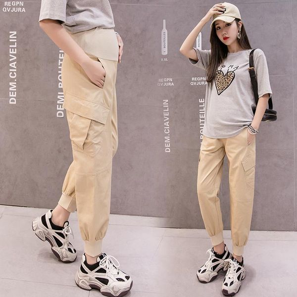 maternity bottoms pregnancy pants spring and autumn low-waisted overalls wear slacks, White
maternity bottoms pregnancy pants spring and autumn low-waisted overalls wear slacks, White