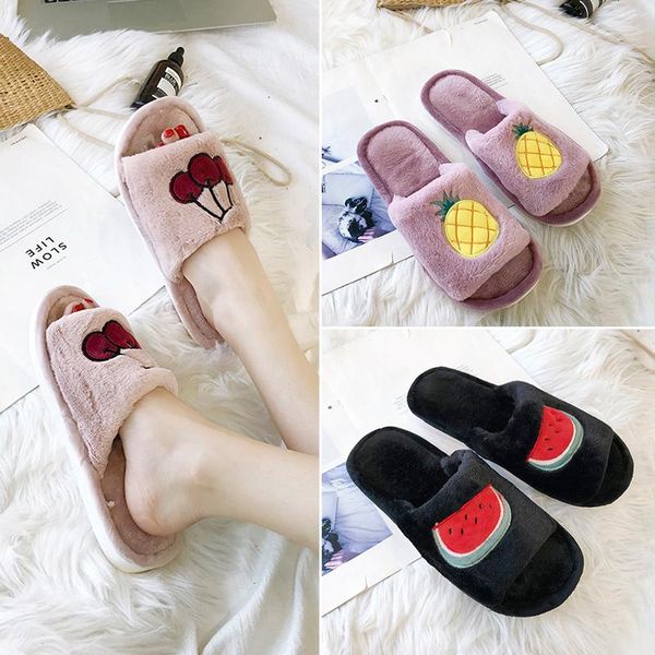 women home slippers short plush winter house fruits warm shoe fashion ladies indoor floor shoes bedroom non-slip slides, Black
women home slippers short plush winter house fruits warm shoe fashion ladies indoor floor shoes bedroom non-slip slides, Black