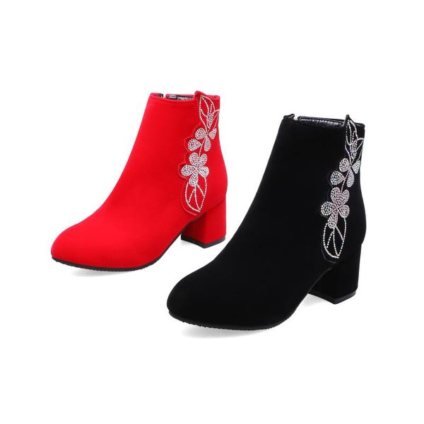 boots pqecfs big size 31-43 spring & autumn fashion women flock pointed toe square heel ankle riding 2 colors, Black
boots pqecfs big size 31-43 spring & autumn fashion women flock pointed toe square heel ankle riding 2 colors, Black