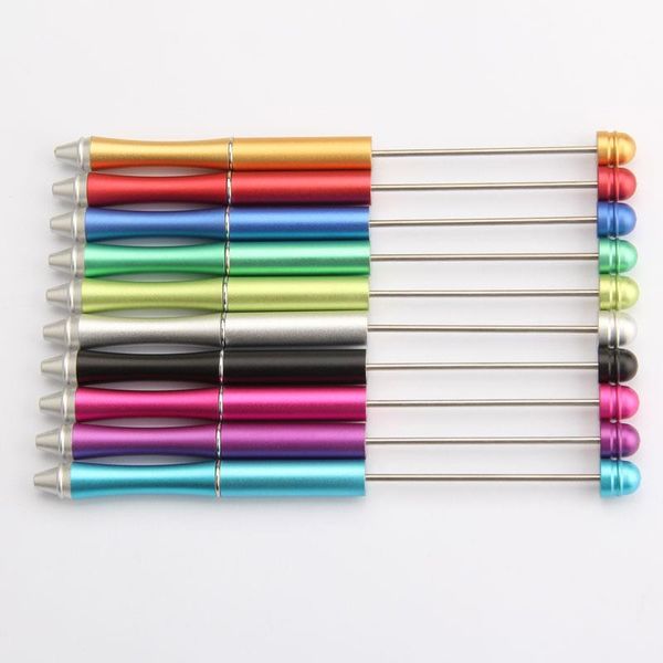 add a bead ballpoint pen water drop diy beadable metal pen handcraft decorative fancy jewelry diamond handmade lady gift, Blue;orange
add a bead ballpoint pen water drop diy beadable metal pen handcraft decorative fancy jewelry diamond handmade lady gift, Blue;orange
