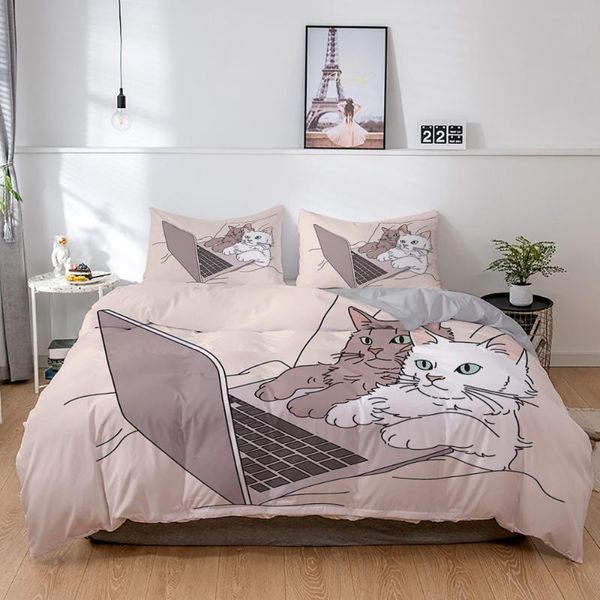 bedding sets cartoon cats set twin king size kitten comforter/duvet cover pillowcase housse de couette bedclothes
bedding sets cartoon cats set twin king size kitten comforter/duvet cover pillowcase housse de couette bedclothes
