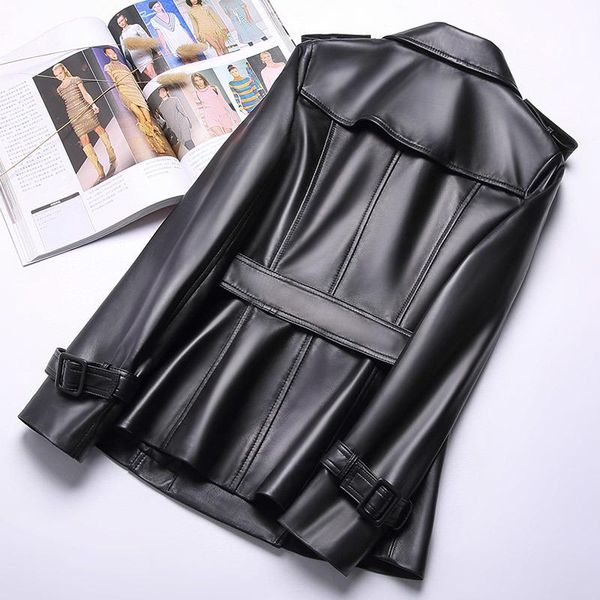 women's leather & faux genuine jacket women real sheepskin bomber jackets spring autumn coat cf17-1839 mf582, Black
women's leather & faux genuine jacket women real sheepskin bomber jackets spring autumn coat cf17-1839 mf582, Black