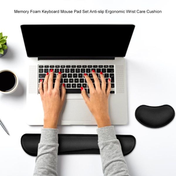 mouse pads & wrist rests non-slip keyboard rest pad ergonomic memory foam set office hand care cushion for computer laptop
mouse pads & wrist rests non-slip keyboard rest pad ergonomic memory foam set office hand care cushion for computer laptop