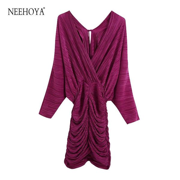 casual dresses neehoya women 2021 chic fashion with draped pleated mini dress vintage v neck back tied elastic waist female vestidos, Black;gray
casual dresses neehoya women 2021 chic fashion with draped pleated mini dress vintage v neck back tied elastic waist female vestidos, Black;gray