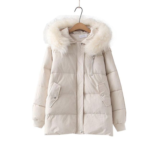 women's down & parkas autumn / winter solid color loose hooded padded jacket fur collar thick warm coat, Black
women's down & parkas autumn / winter solid color loose hooded padded jacket fur collar thick warm coat, Black