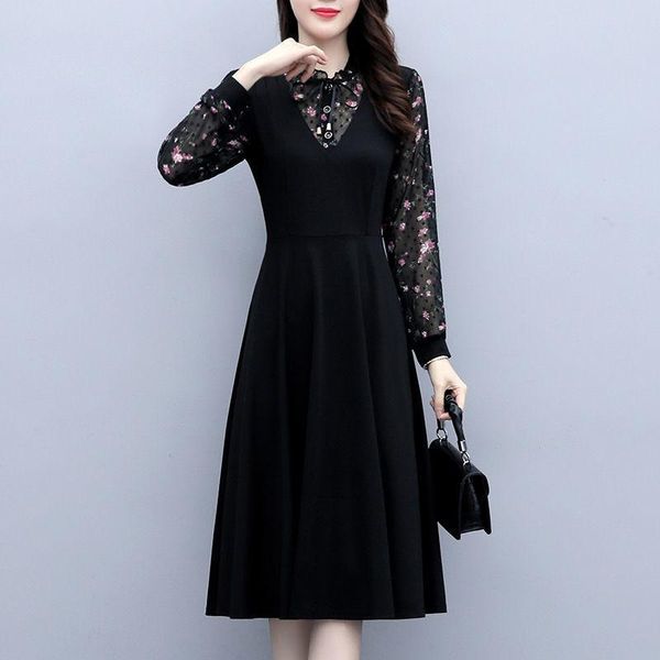 casual dresses spring floral chiffon dress 2021 plus size women long-sleeved midi clothes patchwork zipper full print black, Black;gray
casual dresses spring floral chiffon dress 2021 plus size women long-sleeved midi clothes patchwork zipper full print black, Black;gray