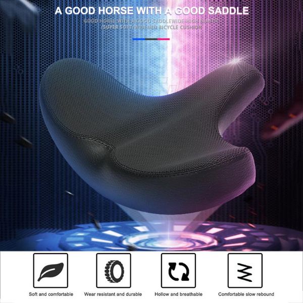 bike saddles comfortable bicycle saddle mtb mountain road seat soft full memory foam oversized cushion part accessories
bike saddles comfortable bicycle saddle mtb mountain road seat soft full memory foam oversized cushion part accessories