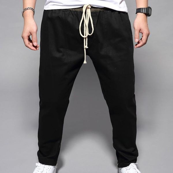 men's pants 2021 fashion brand casual men solid color drawstring elastic trousers streetwear straight trouser soft, Black
men's pants 2021 fashion brand casual men solid color drawstring elastic trousers streetwear straight trouser soft, Black