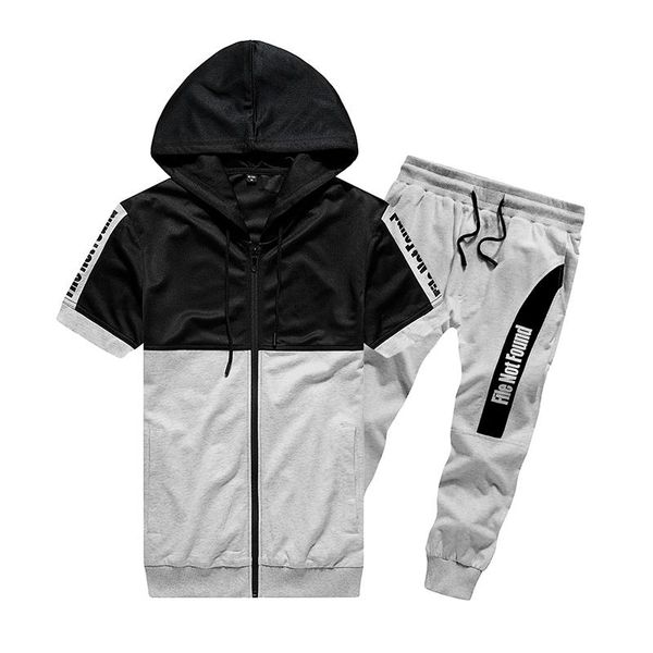 men's tracksuits summer hoodies tracksuit men 2021 patchwork short pants sleeve sweatshirt casual mens sporting suis 2pc t-shirts+short, Gray
men's tracksuits summer hoodies tracksuit men 2021 patchwork short pants sleeve sweatshirt casual mens sporting suis 2pc t-shirts+short, Gray