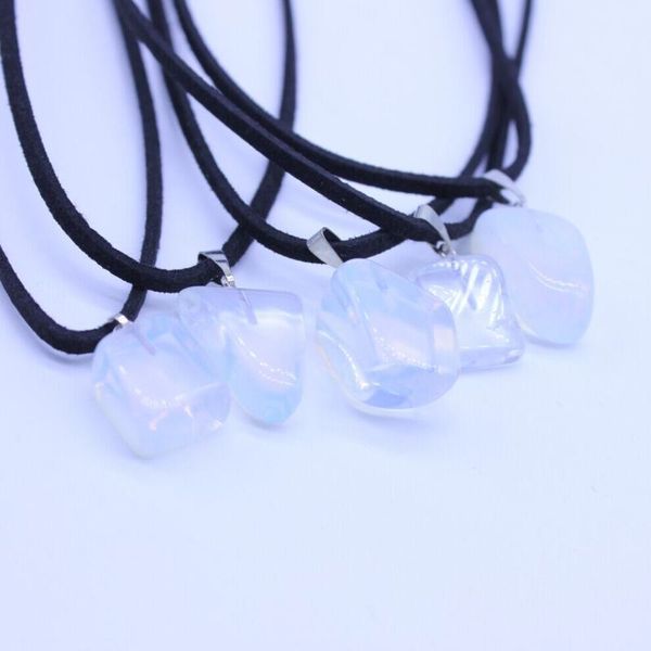 natural stone pendants suspension opal moonstone powder crystal necklaces fashion jewelry choker gifts bijoux chain pendant, Silver 
natural stone pendants suspension opal moonstone powder crystal necklaces fashion jewelry choker gifts bijoux chain pendant, Silver