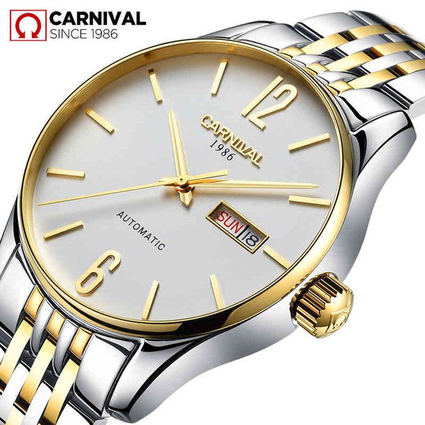 carnival watches men fashion sports mechanical simple clock fire luxury waterproof gentlemen reloj relogio masculino 2019, Slivery;brown
carnival watches men fashion sports mechanical simple clock fire luxury waterproof gentlemen reloj relogio masculino 2019, Slivery;brown