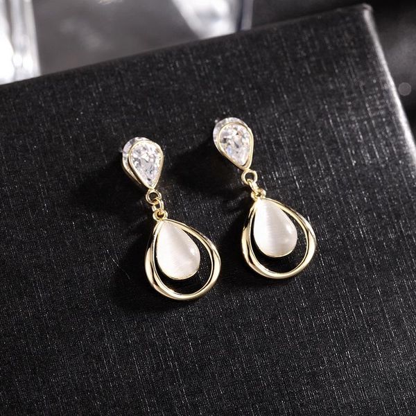 dangle & chandelier 2021 luxury fashion opal earrings for female brand design korea statement heart stud earring gold-plated wedding jewelry, Silver
dangle & chandelier 2021 luxury fashion opal earrings for female brand design korea statement heart stud earring gold-plated wedding jewelry, Silver
